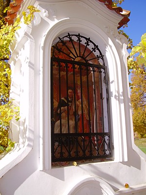 Kaple v Brandl�n� - Vzpov�� man�elky V�clava IV. sv. Janu Nepomuck�mu